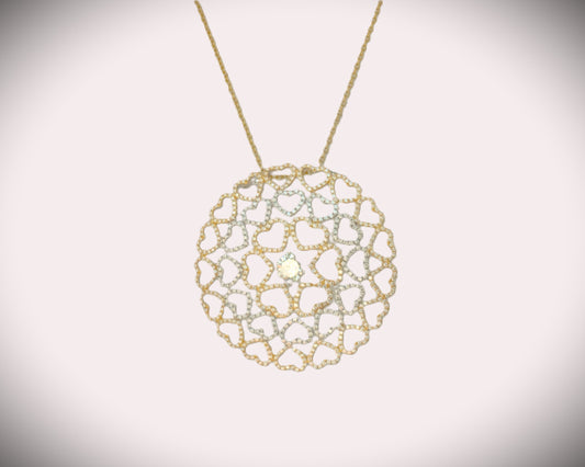 Damen Silberkette Cher – Herzanhänger Multicolor & Zirkonia | NM in L.O.V.E. Kollektion