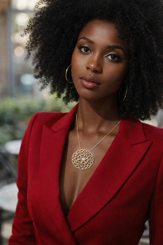 Damen Silberkette Cher – Herzanhänger Multicolor & Zirkonia | NM in L.O.V.E. Kollektion