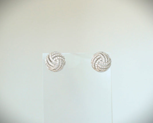 Ohrstecker in Silber (925) mit Zirkon facettiert