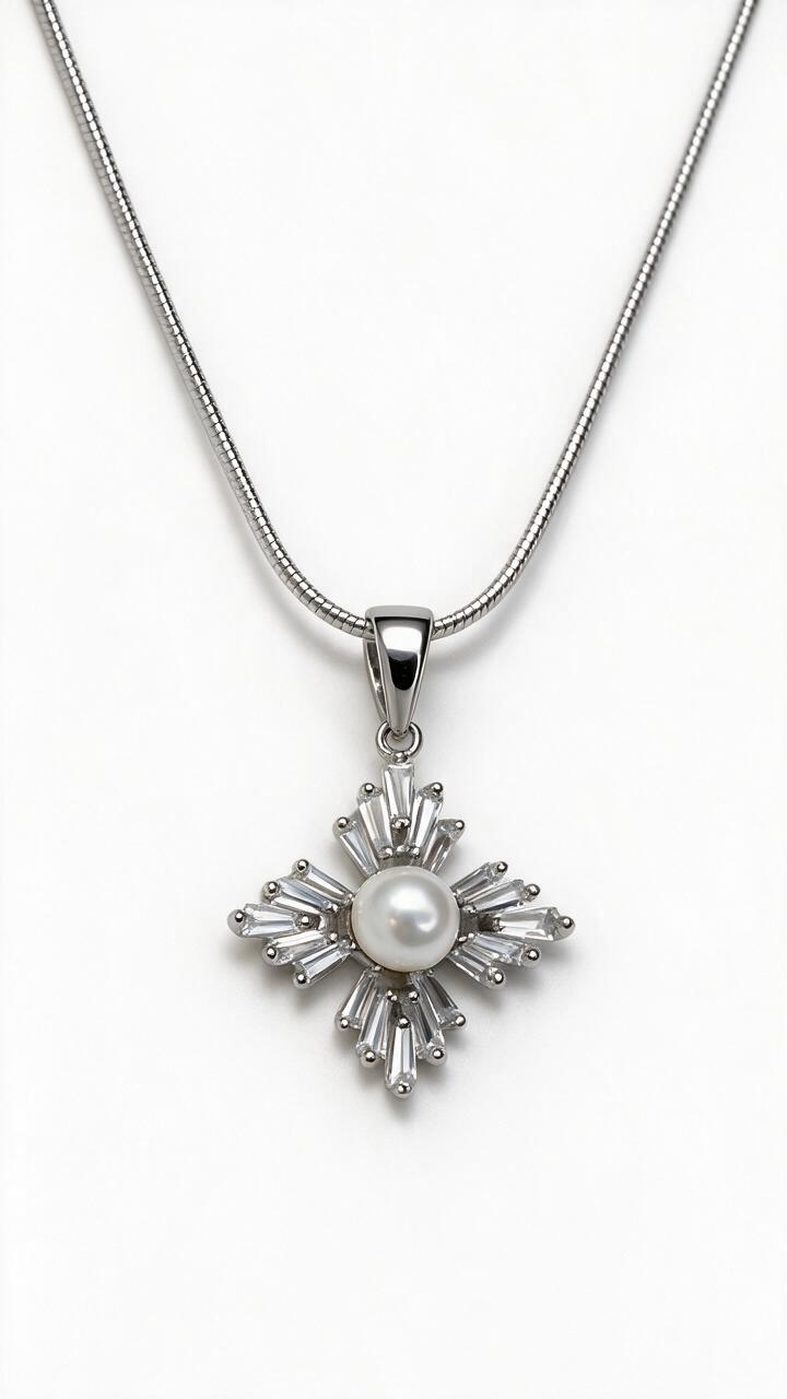 Aurora Perlenkette aus 925 Silber – Ansicht 4