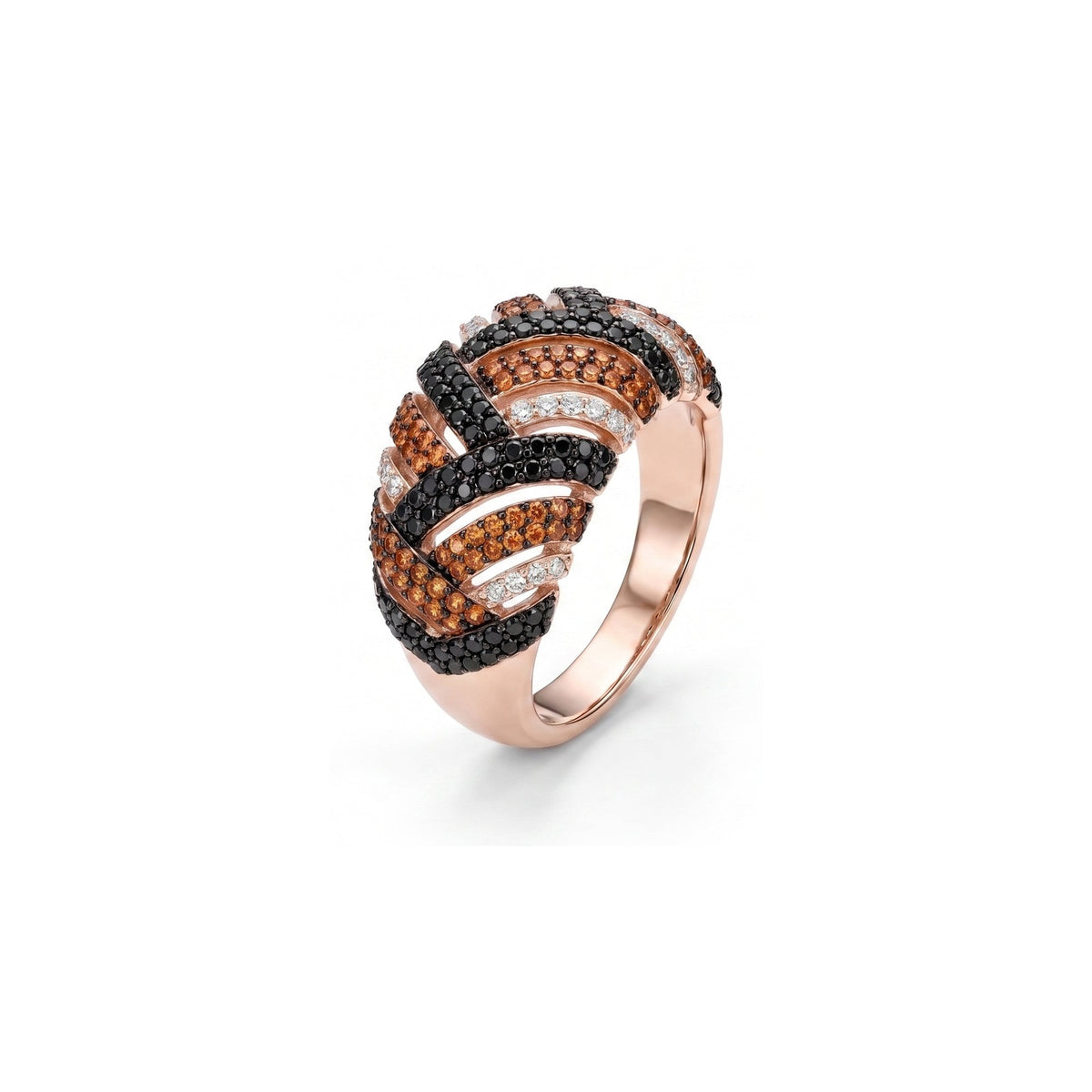Leona Ring 925 Silber rosévergoldet mit Zirkonia