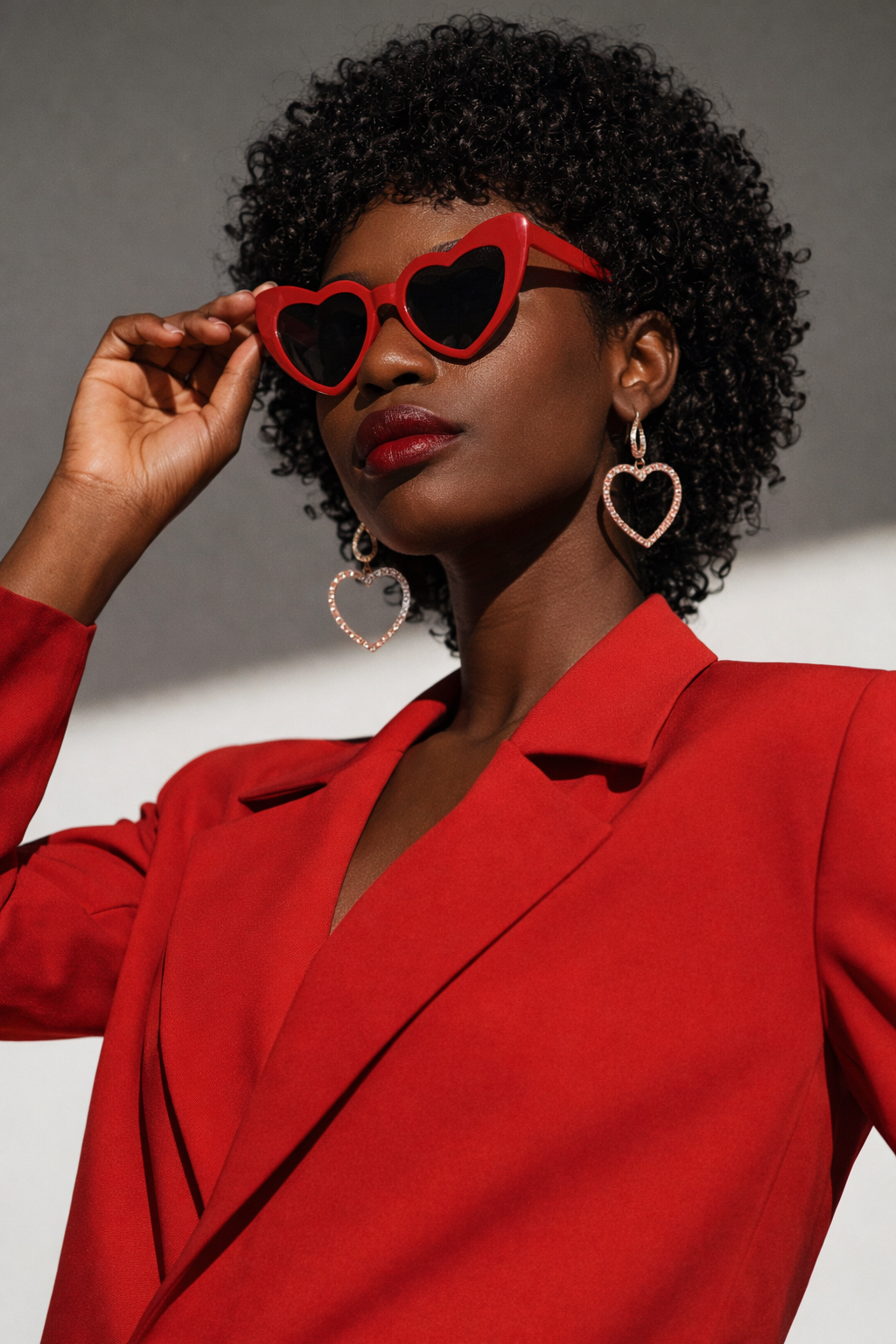 Herz-Ohrringe Julia – Rosévergoldet mit Zirkonia | NM in L.O.V.E. Kollektion