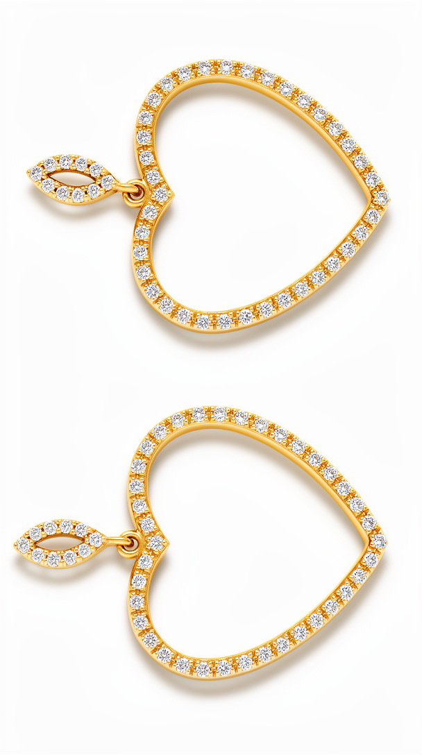 Herz-Ohrringe Julia – Rosévergoldet mit Zirkonia | NM in L.O.V.E. Kollektion