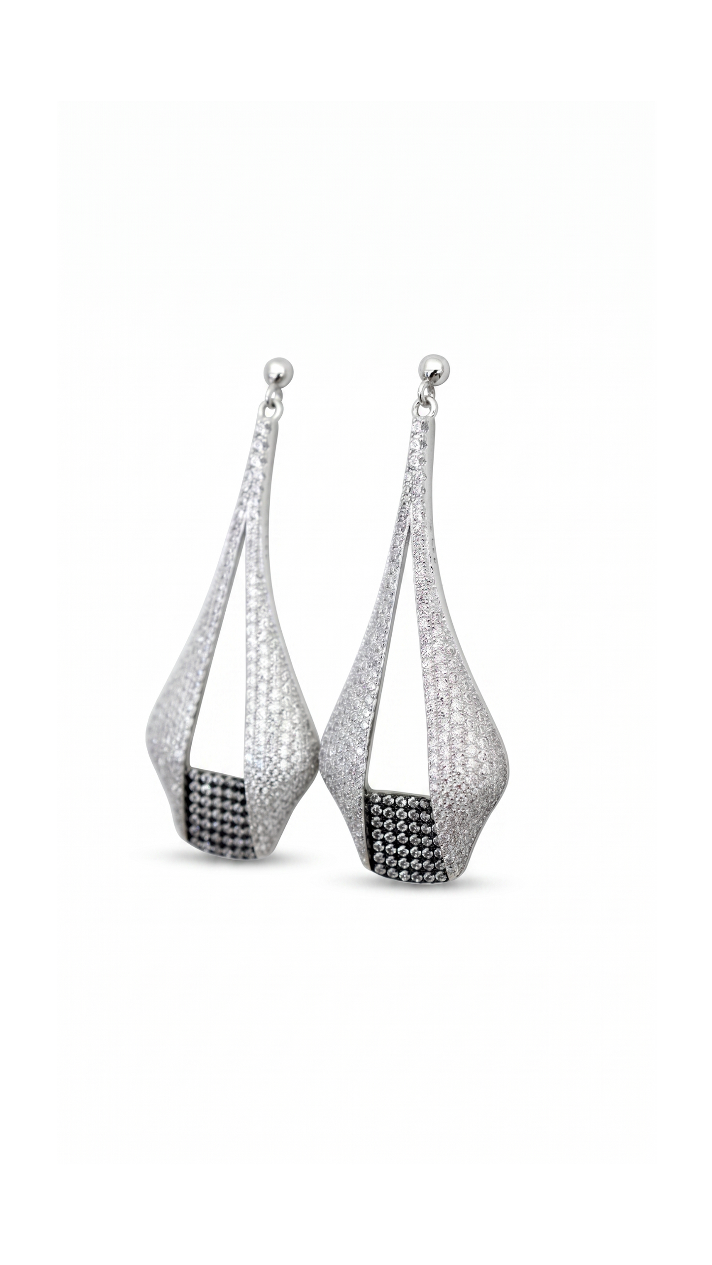 LIVIA Schmuckset aus 925 Sterling Silber – Ohrringe & Y-Kette mit Drop Anhänger | NM MEGA Shine Kollektion