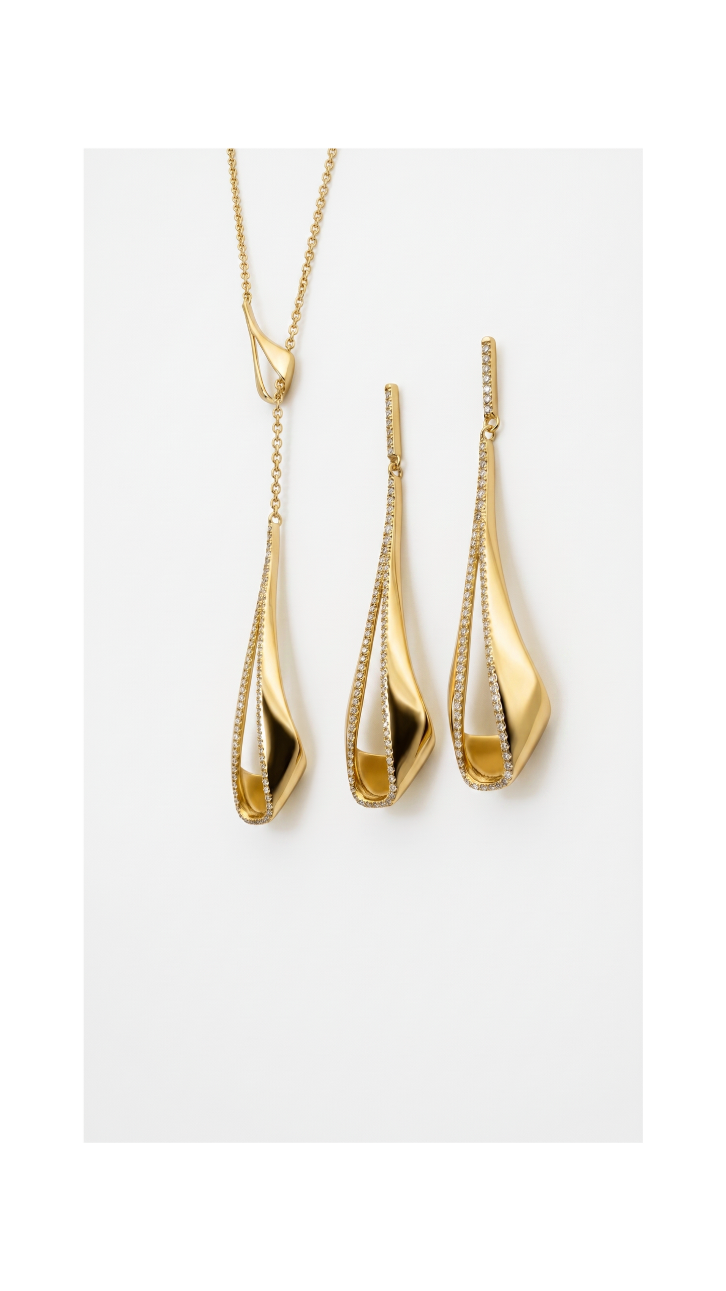 Elli  Set-Statement-Ohrringe & Collier – 925 Silber, 14K vergoldet | NM Shine (Kopie)