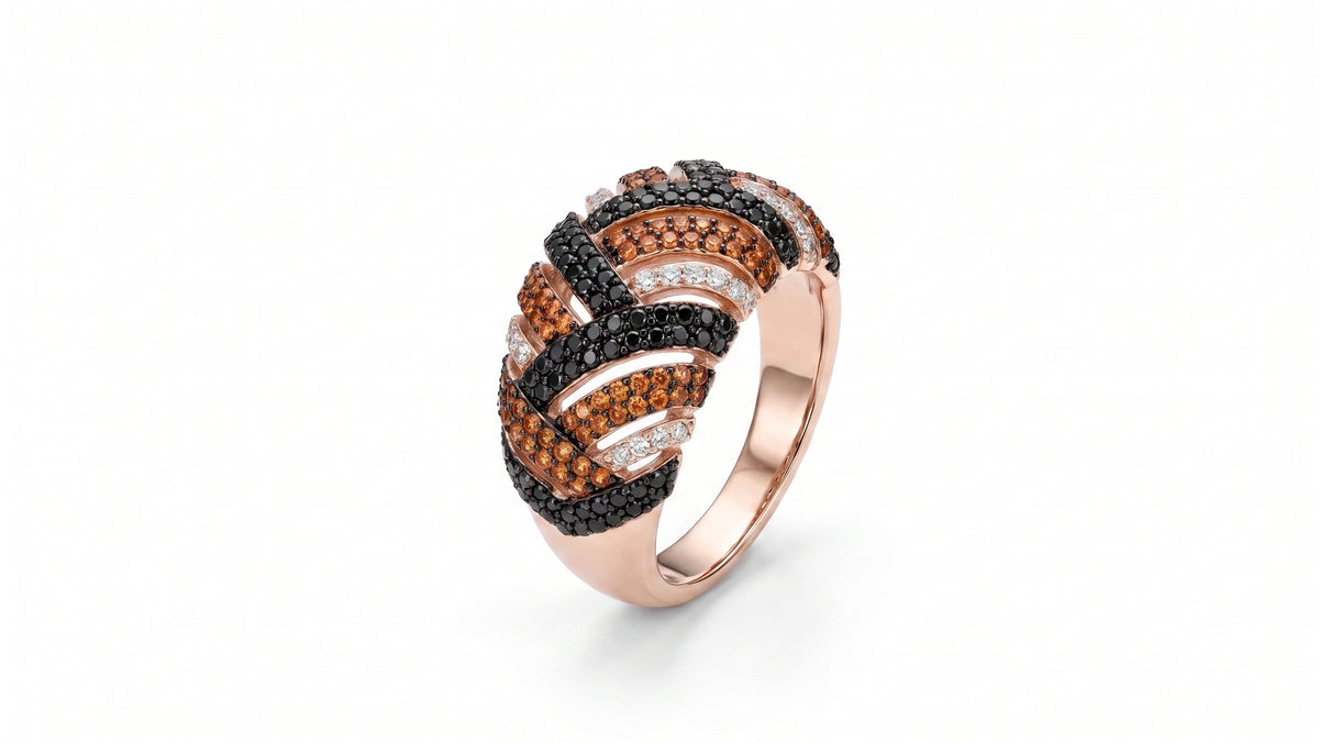 Leona Ring aus 925 Silber rosévergoldet mit Zirkonia