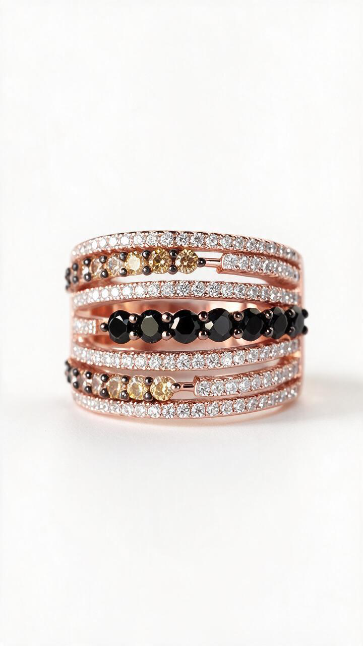Liora Ring aus 925 Silber rosévergoldet mit Zirkonia