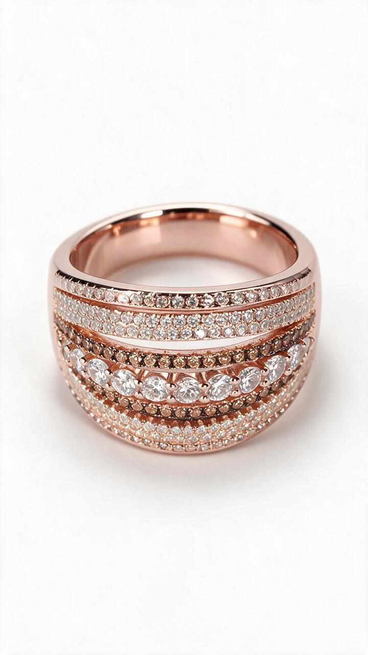Solara Ring rosévergoldet – Ansicht 4